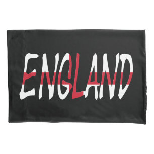 England overlaid on English Flag pccnt Pillowcase