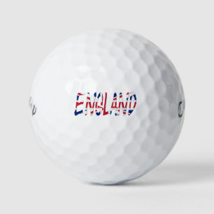 England overlaid on Union Jack Flag cwb gbcnt Golf Balls