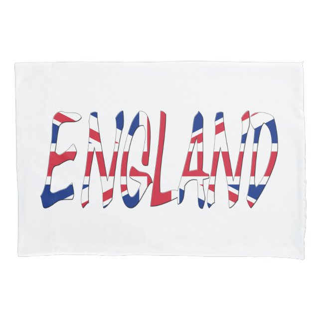 England overlaid on Union Jack Flag pccnt Pillowcase (Front)