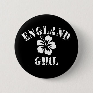 England Pink Girl 6 Cm Round Badge