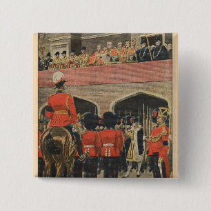 England, proclamation of the new King George V 15 Cm Square Badge