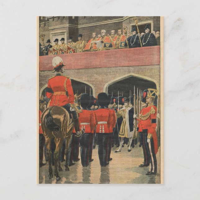 England, proclamation of the new King George V Postcard (Front)
