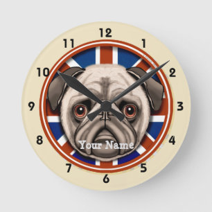 England Pug Clock