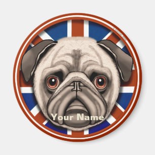 England Pug magnet