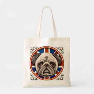 England Pug tote bag