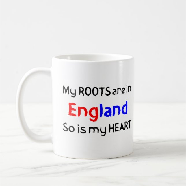 england roots coffee mug (Left)