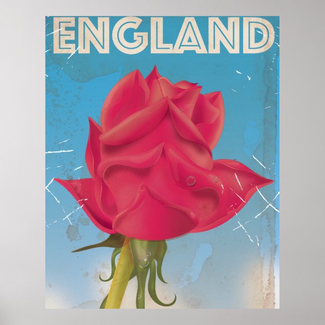 England Rose Vintage Poster (Front)