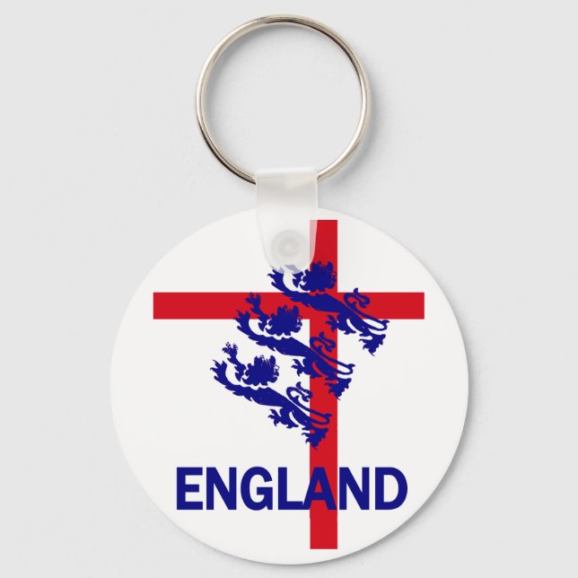 England Royal standard and St George cross Key Ring (Front)