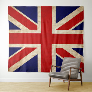 England Rustic Flag BACKDROP Tapestry