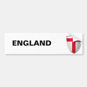 England Shield Bumper Sticker
