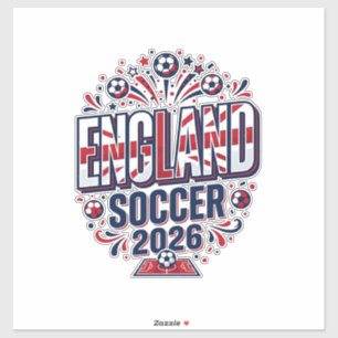 England Soccer 2026 Soccer Bold Country Typography