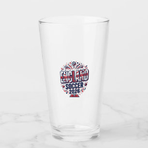 England Soccer 2026 Soccer Bold Country Typography Glass
