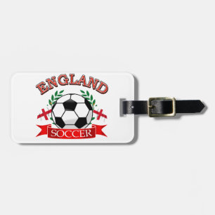 England soccer ball designs luggage tag