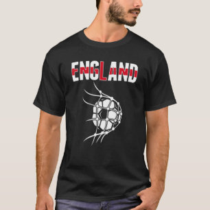 England Soccer Ball In Net Support English Footba T-Shirt