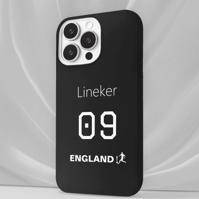 England Soccer Black White Case Custom Name (Creator Uploaded)
