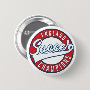 England Soccer Champions logo 6 Cm Round Badge