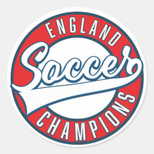 England Soccer Champions logo Classic Round Sticker