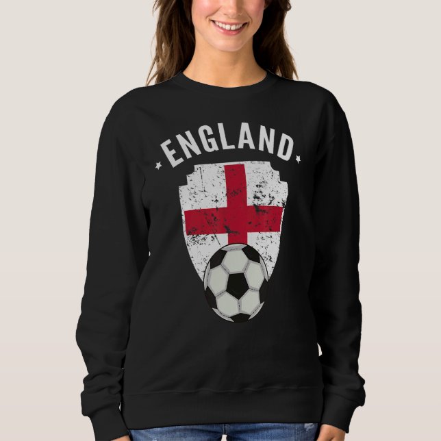 England Soccer England Flag Football English Pride Sweatshirt (Front)