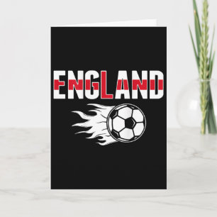 England Soccer Fans Jersey - English Flag Footll L Card