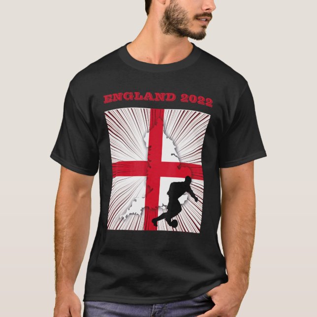 England Soccer flag ball english Team Football  20 T-Shirt (Front)