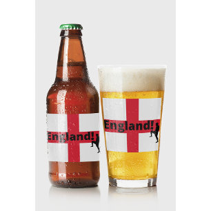 England soccer  glass
