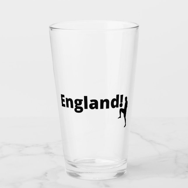 England soccer glass (Front)