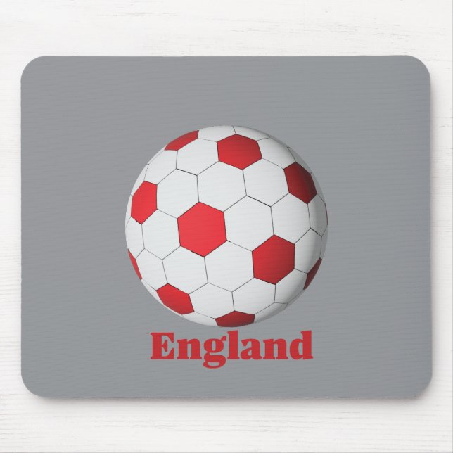 England Soccer Mouse Pad (Front)