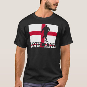 England Soccer Player Proud Football Ball English  T-Shirt