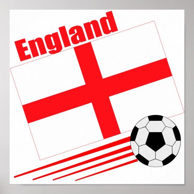 England Soccer Team Poster (Front)