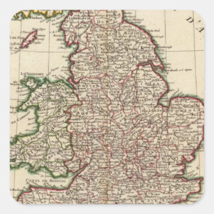 England Square Sticker