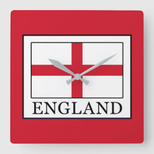 England Square Wall Clock