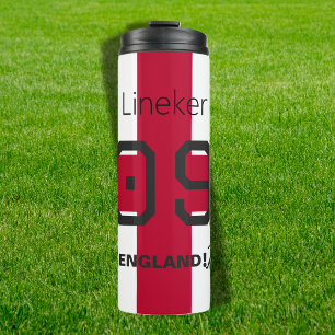 England St George Cross Patriotic Custom Name Thermal Tumbler