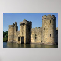 England, Sussex, Bodiam Castle.