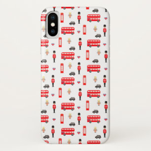 England Symbols Pattern iPhone X Case
