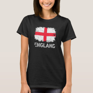 England Tee British Flag Souvenir Costume Love Vin