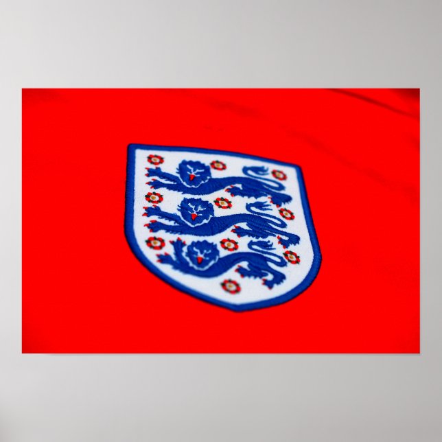 England Three Lions Shirt Badge Poster (Front)