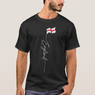 England, UK English Flag, English Patriotic Signat T-Shirt