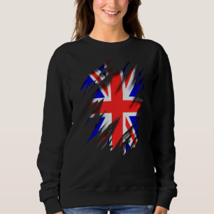 England Uk Gbr Gb Union Jack Flag Sweatshirt