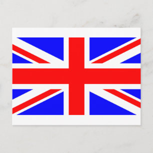 england United_Kingdom flag Postcard