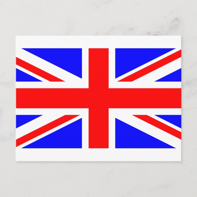 england United_Kingdom flag Postcard (Front)