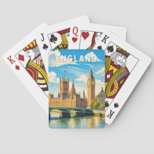 England United Kingdom Illustration Travel Art Playing Cards