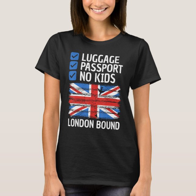 England United Kingdom UK Travel Vacation Outfit T T-Shirt (Front)