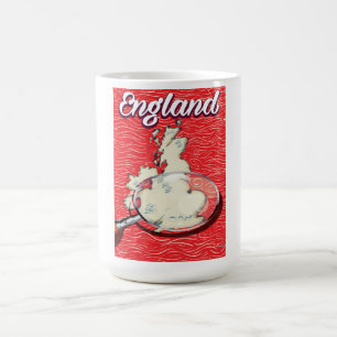 England vintage style travel poster coffee mug