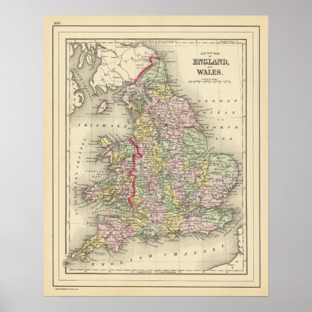 England, Wales 3 Poster (Front)