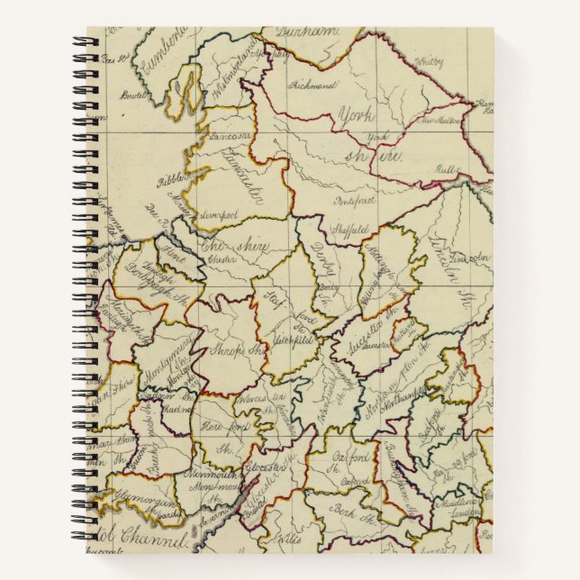 England, Wales 4 Notebook (Front)