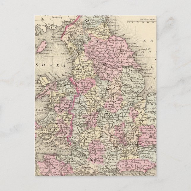 England, Wales 5 Postcard (Front)