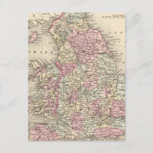 England, Wales 5 Postcard