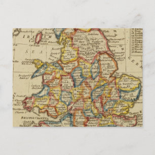 England, Wales 6 Postcard