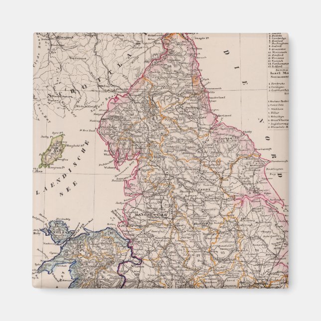 England, Wales Magnet (Front)