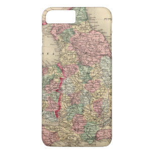 England, Wales Map by Mitchell iPhone 8 Plus/7 Plus Case